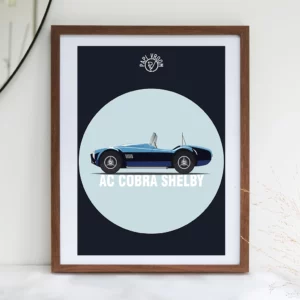 Affiche voiture ancienne AC Cobra