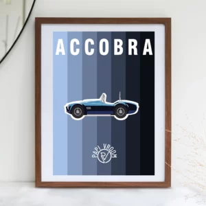 Affiche voiture ancienne AC Cobra