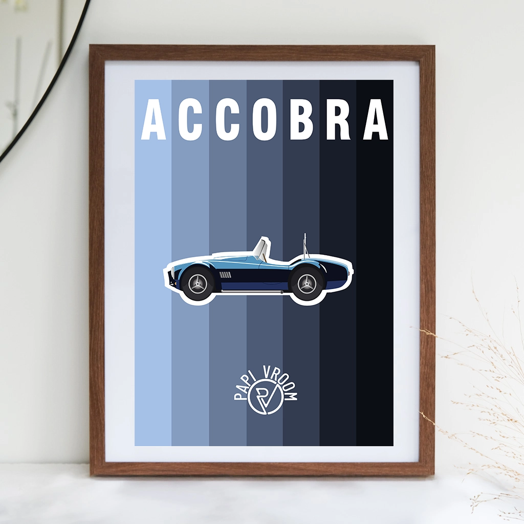 Affiche voiture ancienne AC Cobra