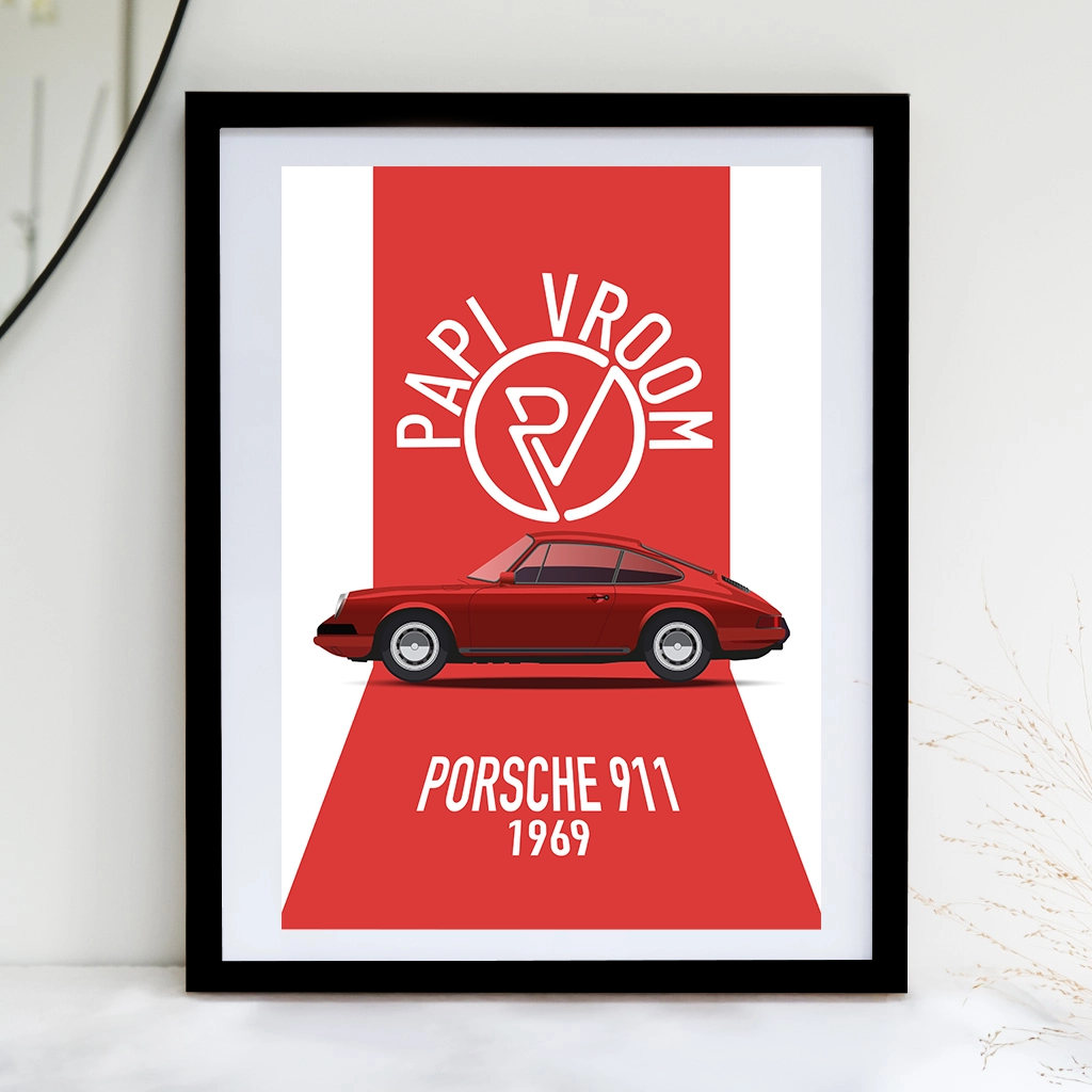 Affiche voiture ancienne Porsche – Image 2