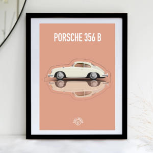 Affiche voiture ancienne Porsche 356B – Image 3