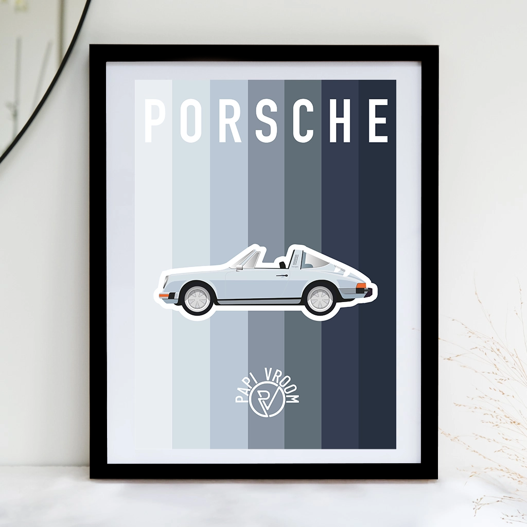 Affiche voiture ancienne Porsche 911 – Image 3