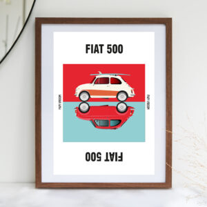 Affiche voiture Fiat 500