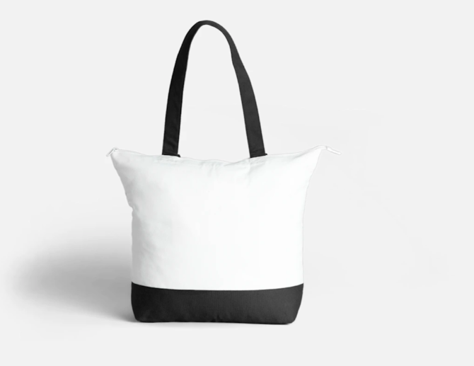 Grand Sac Zippé en Coton Austin Mini – Image 2