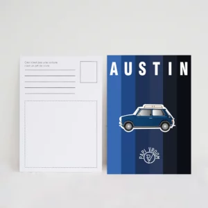Carte Postale Austin Mini | Papivroom