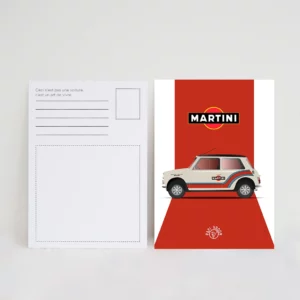 Carte Postale Austin Mini Martini | Papivroom