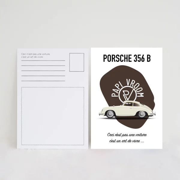 Carte Postale Porsche 356B | Papivroom