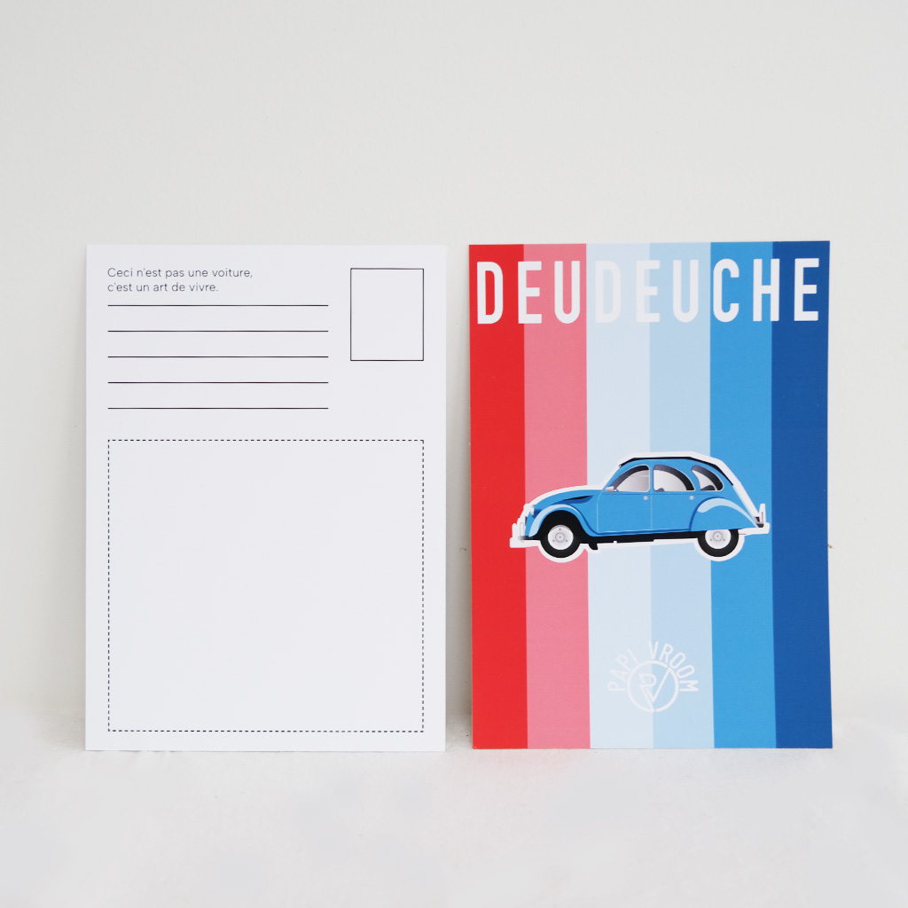 Carte Postale Citroën 2CV | Papivroom