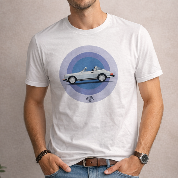 T-shirt imprimé voiture ancienne Porsche 911 Targa