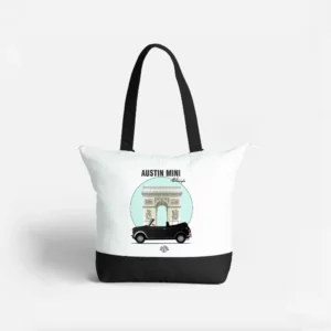 Grand Sac Zippé en Coton Austin Mini