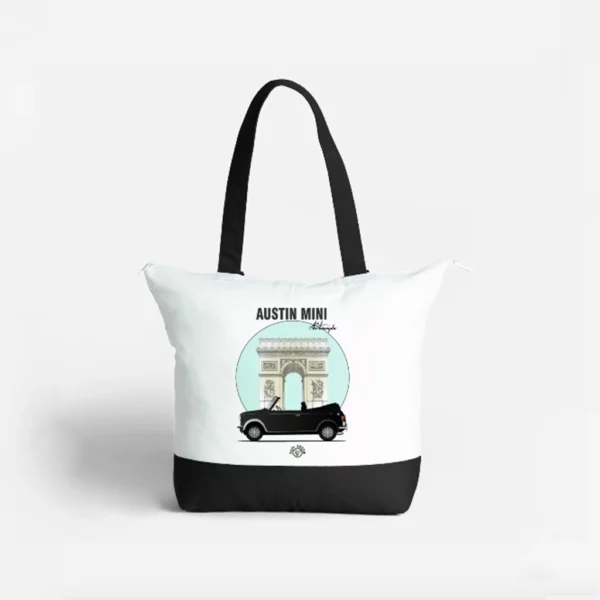 Grand Sac Zippé en Coton Austin Mini