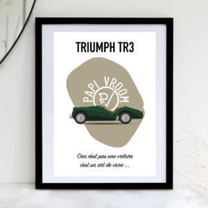 Affiche voiture ancienne Triumph TR3 – Image 3