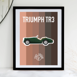 Affiche voiture ancienne Triumph TR3 – Image 3