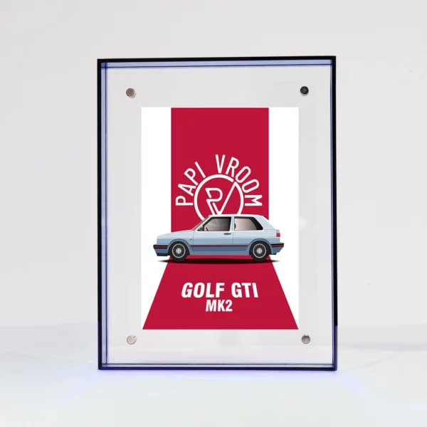 Carte Postale Golf GTI MK2 | Papivroom