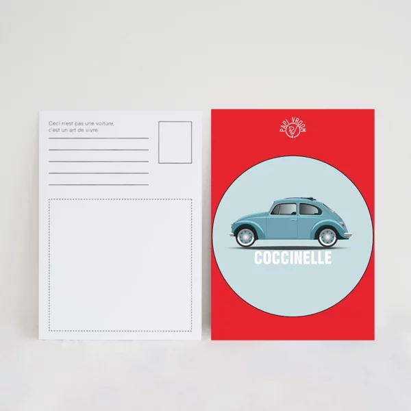Carte Postale Volkswagen Coccinelle | Papivroom