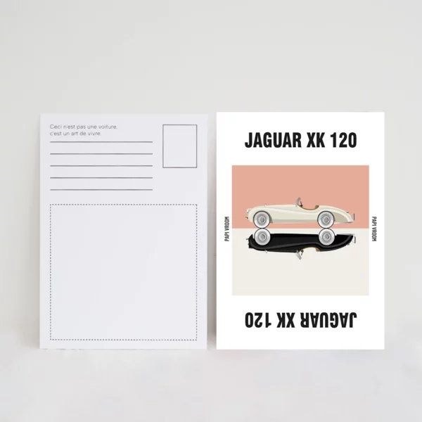 Carte Postale Jaguar XK120 | Papivroom