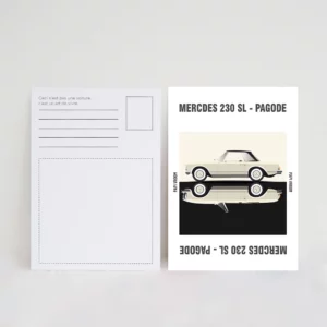 Carte Postale Mercedes 230 SL Pagode | Papivroom