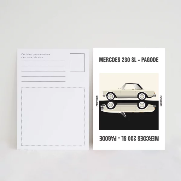 Carte Postale Mercedes 230 SL Pagode | Papivroom