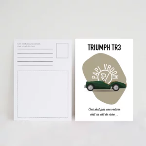 Carte Postale Triumph TR3 | Papivroom