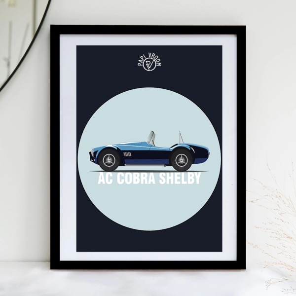 Affiche voiture ancienne AC Cobra