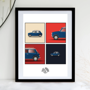 Affiche voiture ancienne Austin Mini – Image 3
