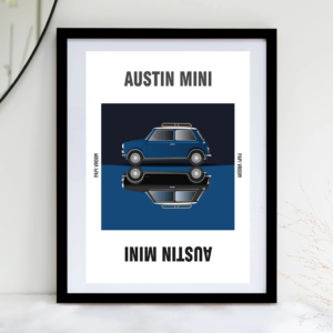 Affiche voiture ancienne Austin Mini – Image 3