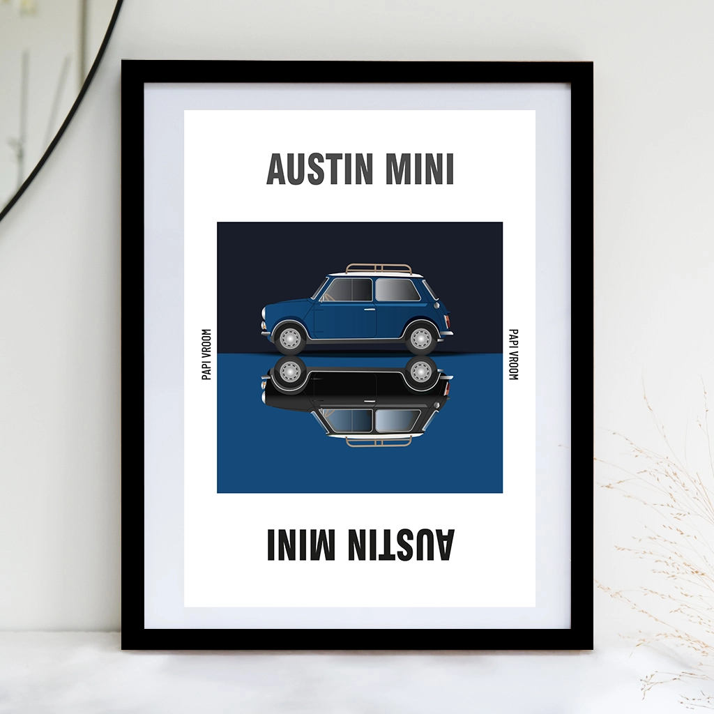 Affiche voiture ancienne Austin Mini – Image 3