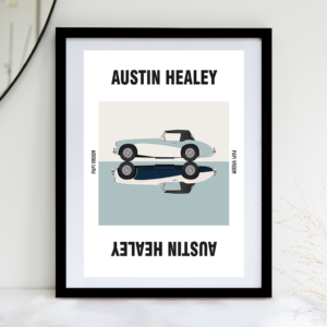 Affiche voiture ancienne Austin Healey – Image 2