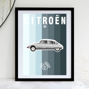 Affiche voiture ancienne Citroën DS – Image 2