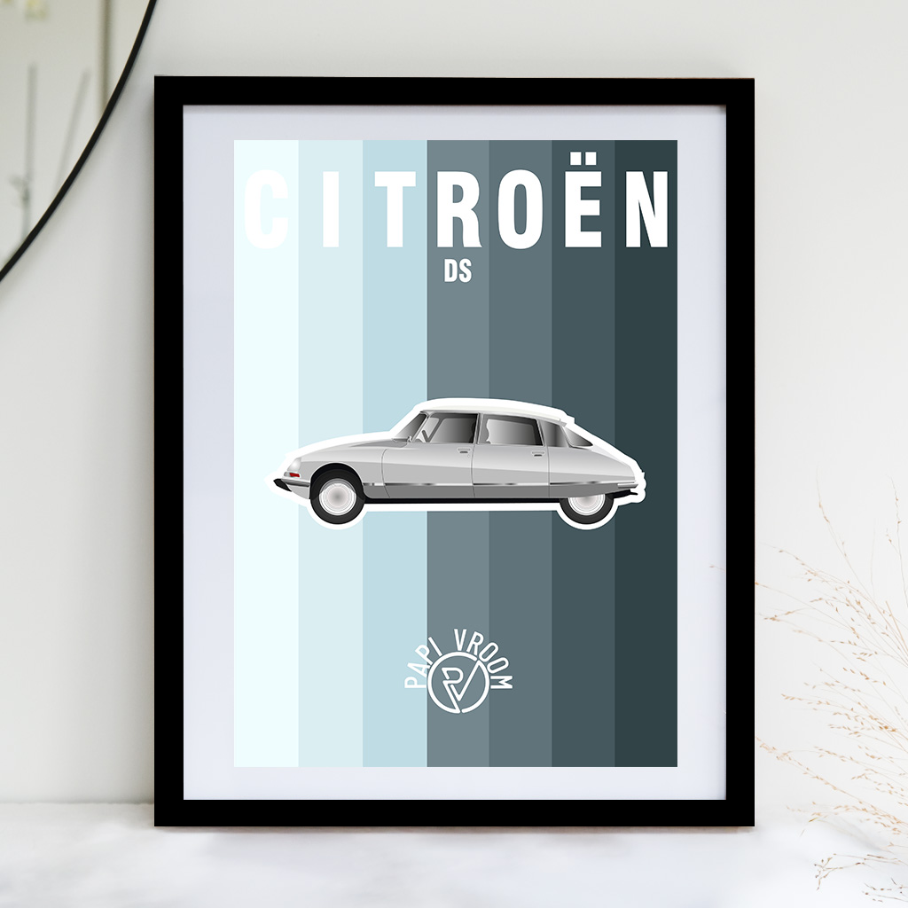 Affiche voiture ancienne Citroën DS – Image 2