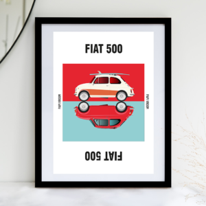 Affiche voiture Fiat 500 – Image 2