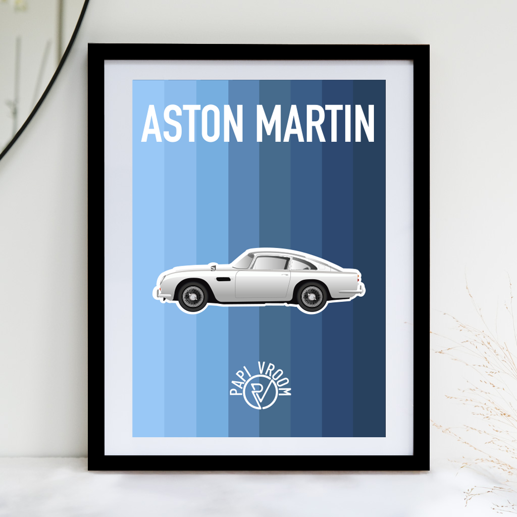 Affiche voiture ancienne Aston Martin DB5 – Image 2
