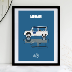 Affiche voiture ancienne Citroën Mehari – Image 2