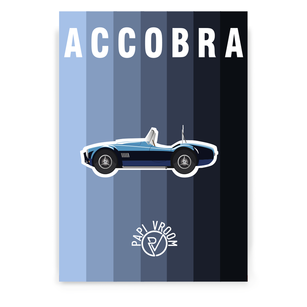 Affiche voiture ancienne AC Cobra – Image 3
