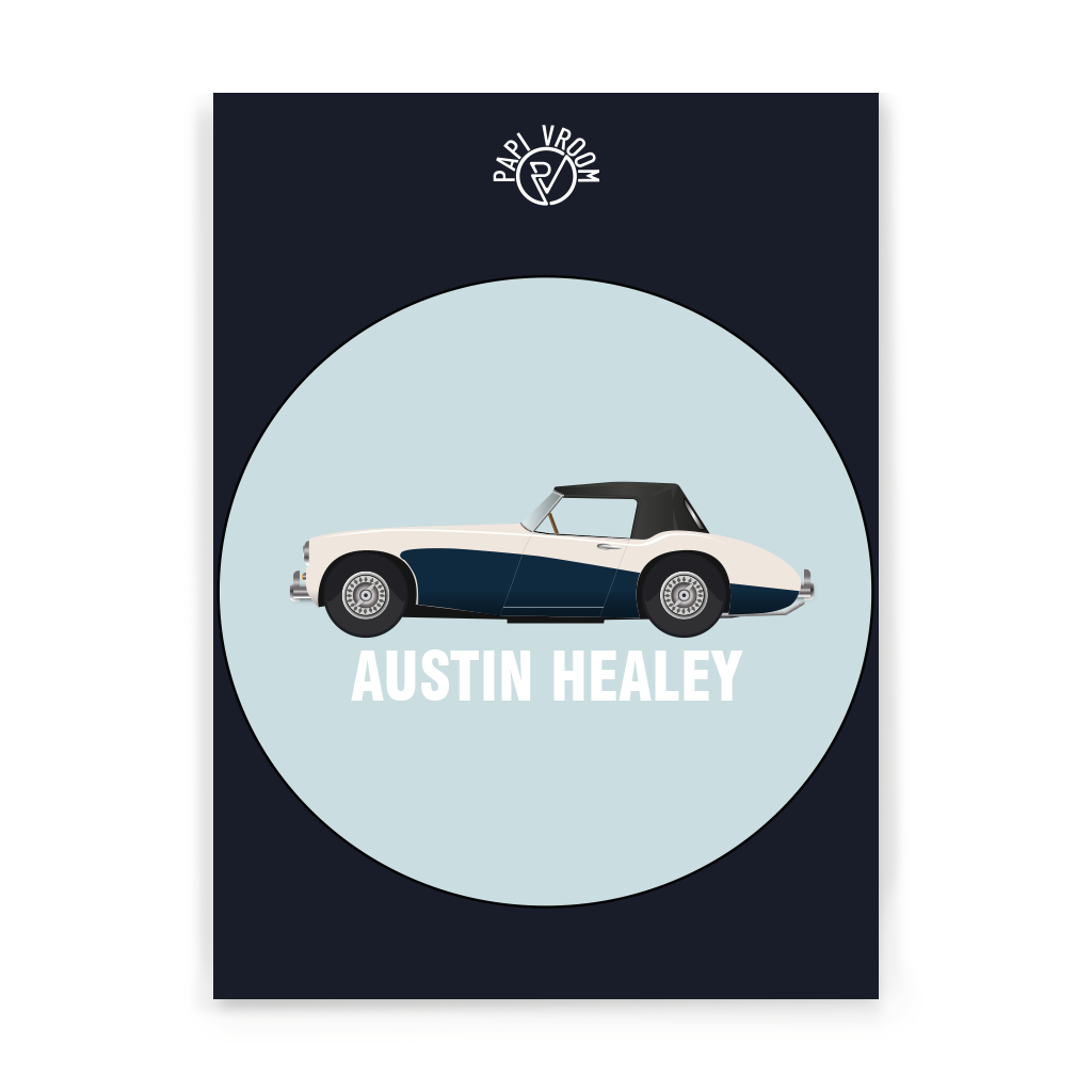 Affiche voiture ancienne Austin Healey – Image 3
