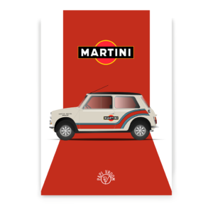 Affiche voiture ancienne Austin Mini – Image 2