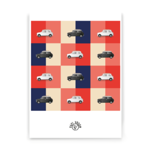 Affiche voiture ancienne Austin Mini – Image 2