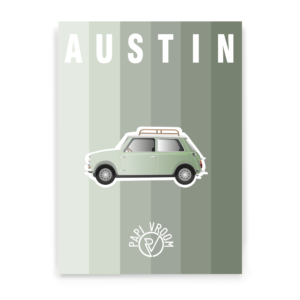 Affiche voiture ancienne Austin Mini – Image 3