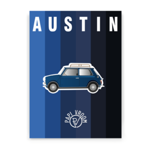 Affiche voiture ancienne Austin Mini – Image 2