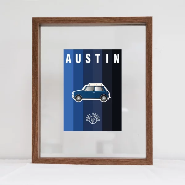 Carte Postale Austin Mini | Papivroom