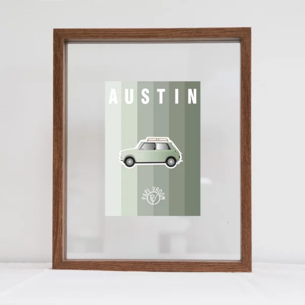Carte Postale Austin Mini | Papivroom