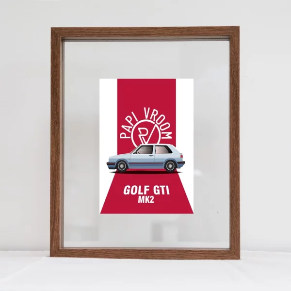 Carte Postale Golf GTI MK2 | Papivroom