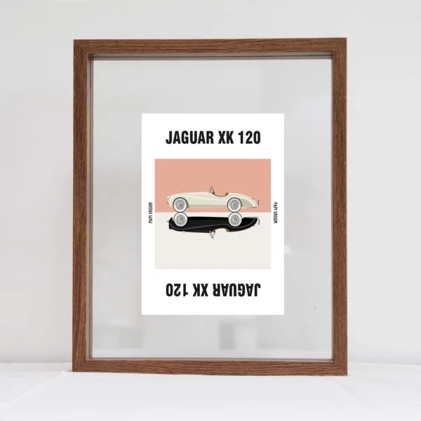 Carte Postale Jaguar XK120 | Papivroom