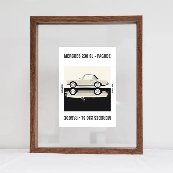 Carte Postale Mercedes 230 SL Pagode | Papivroom
