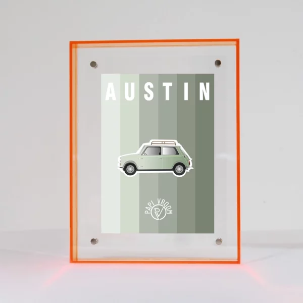 Carte Postale Austin Mini | Papivroom