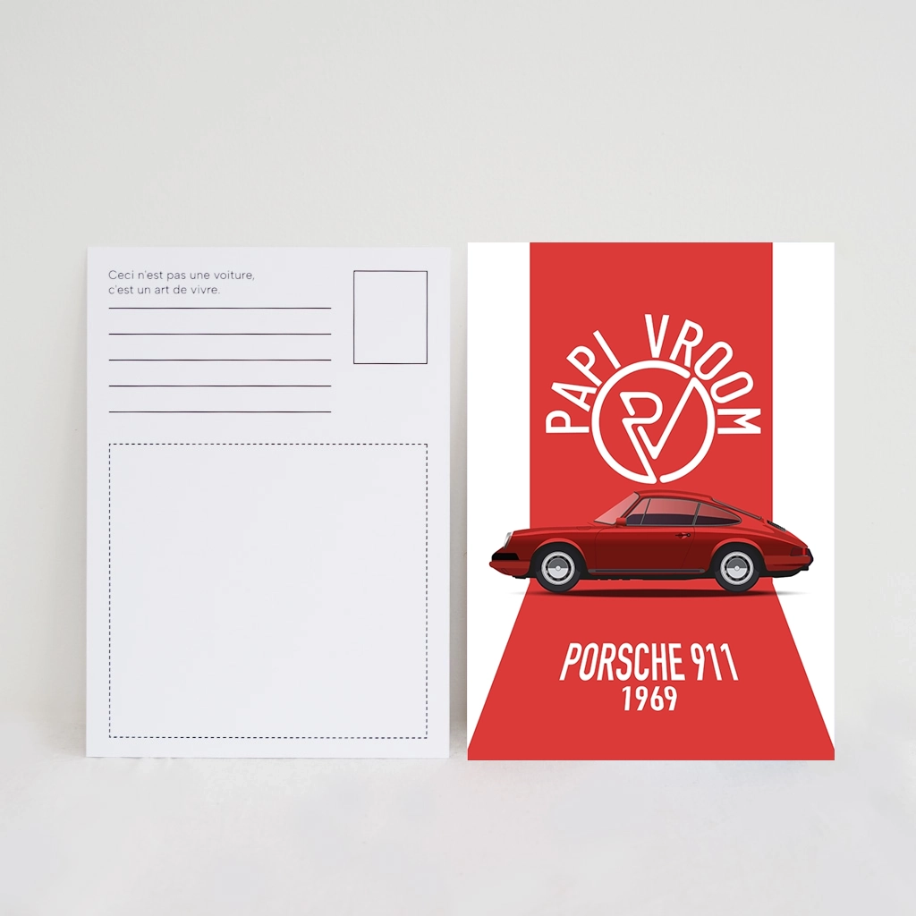 Carte Postale Porsche 911 | Papivroom