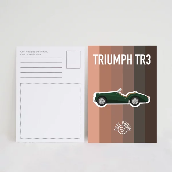 Carte Postale Triumph TR3 | Papivroom