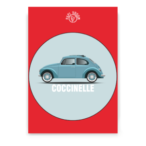Affiche voiture ancienne Volkswagen Coccinelle Cox – Image 3