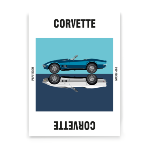 Affiche voiture ancienne Corvette – Image 3