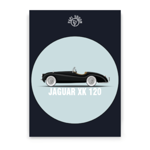 Affiche voiture ancienne Jaguar XK120 – Image 3